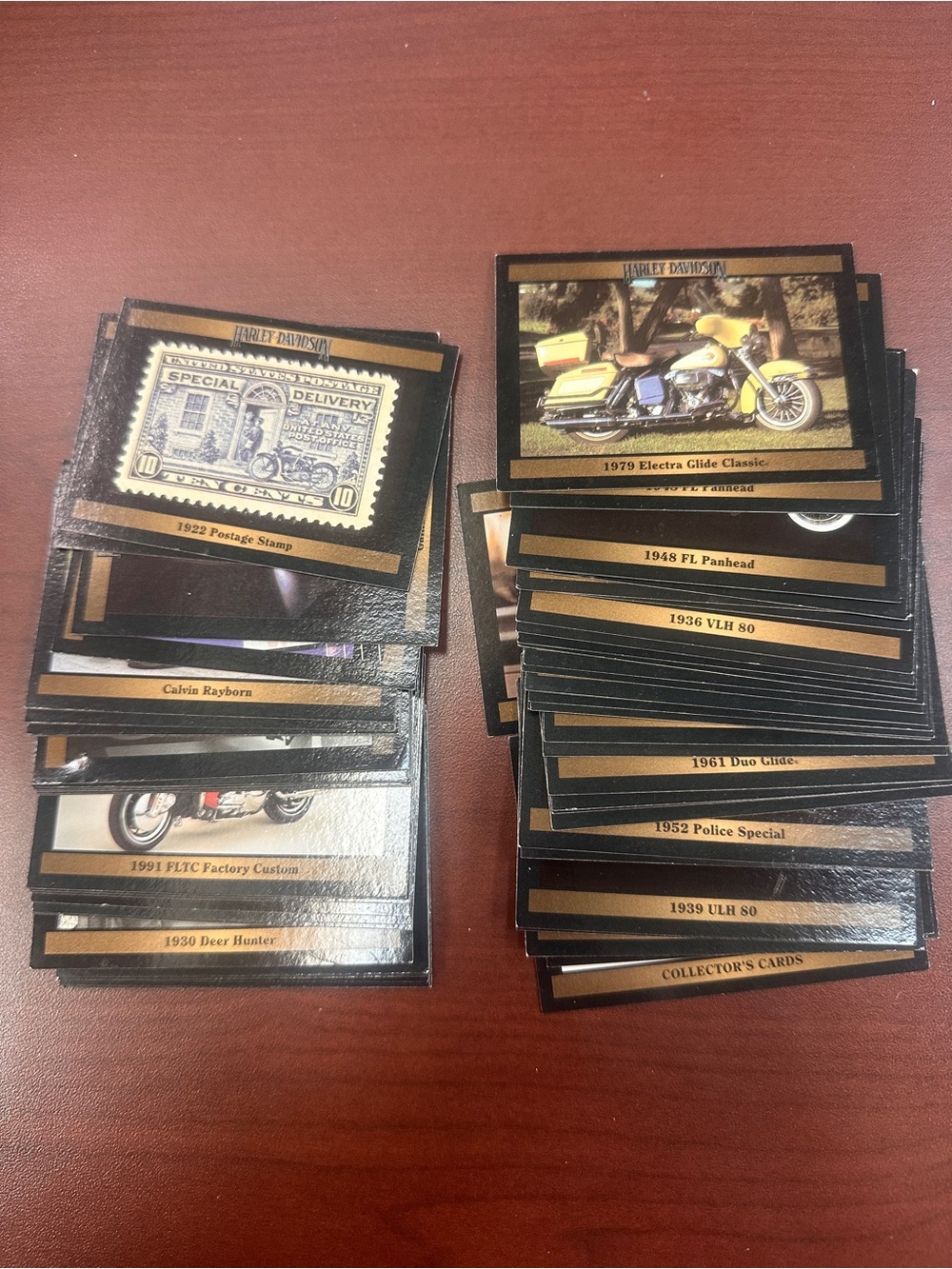 Harley-Davidson Black and Gold Trading Cards